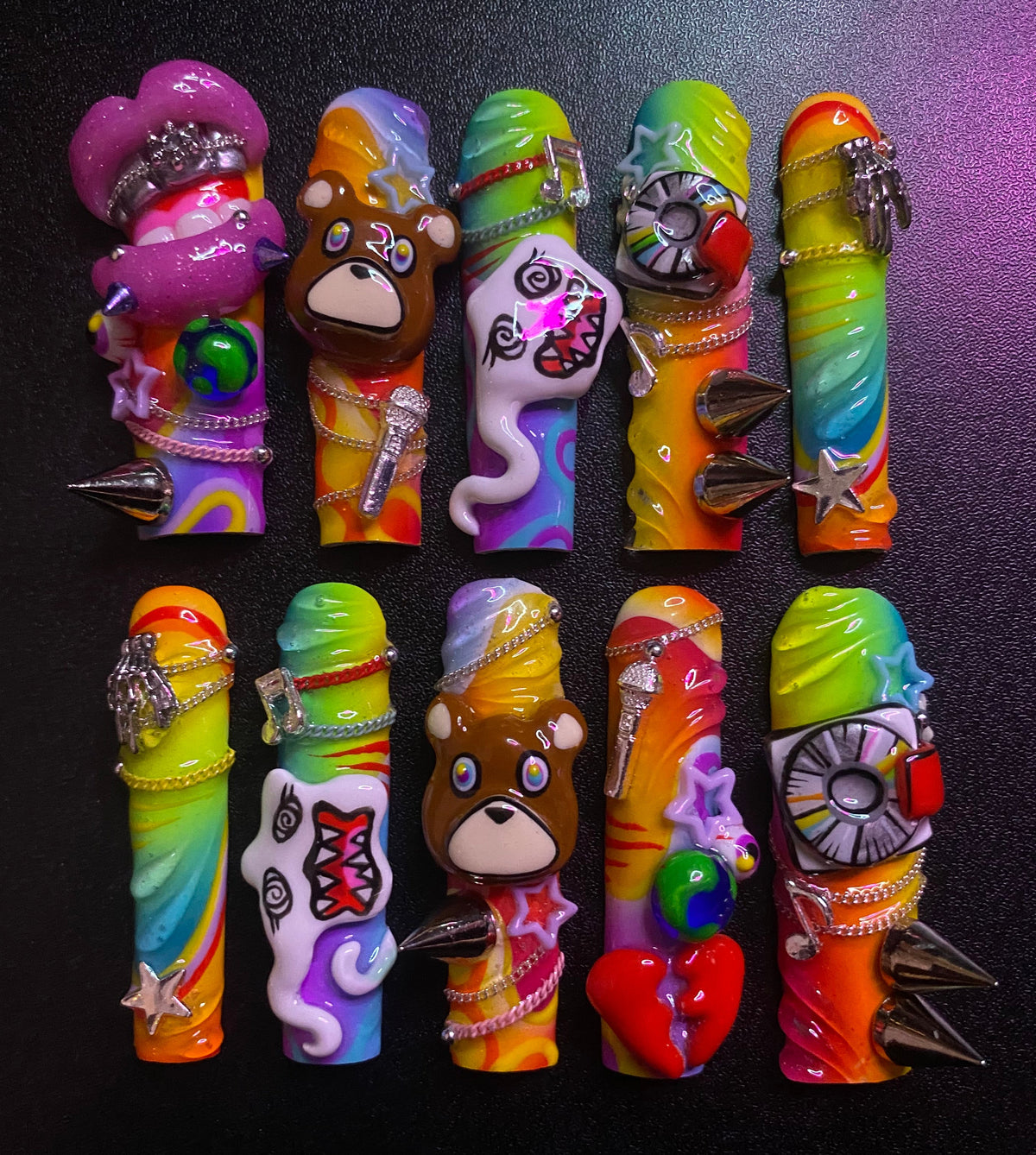 Kids See Ghosts | Press on nails