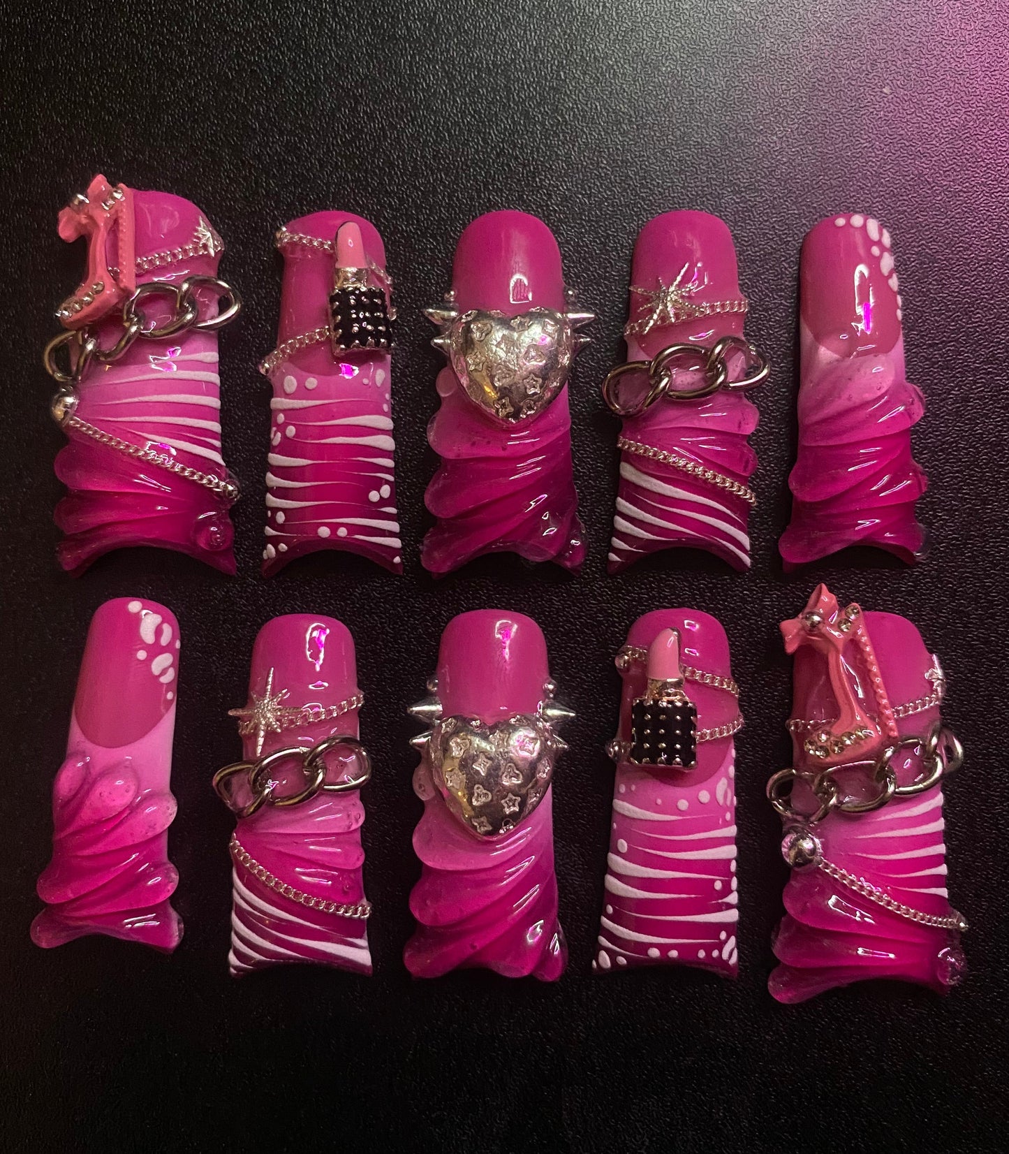 Raspberry Wine | Press on nails