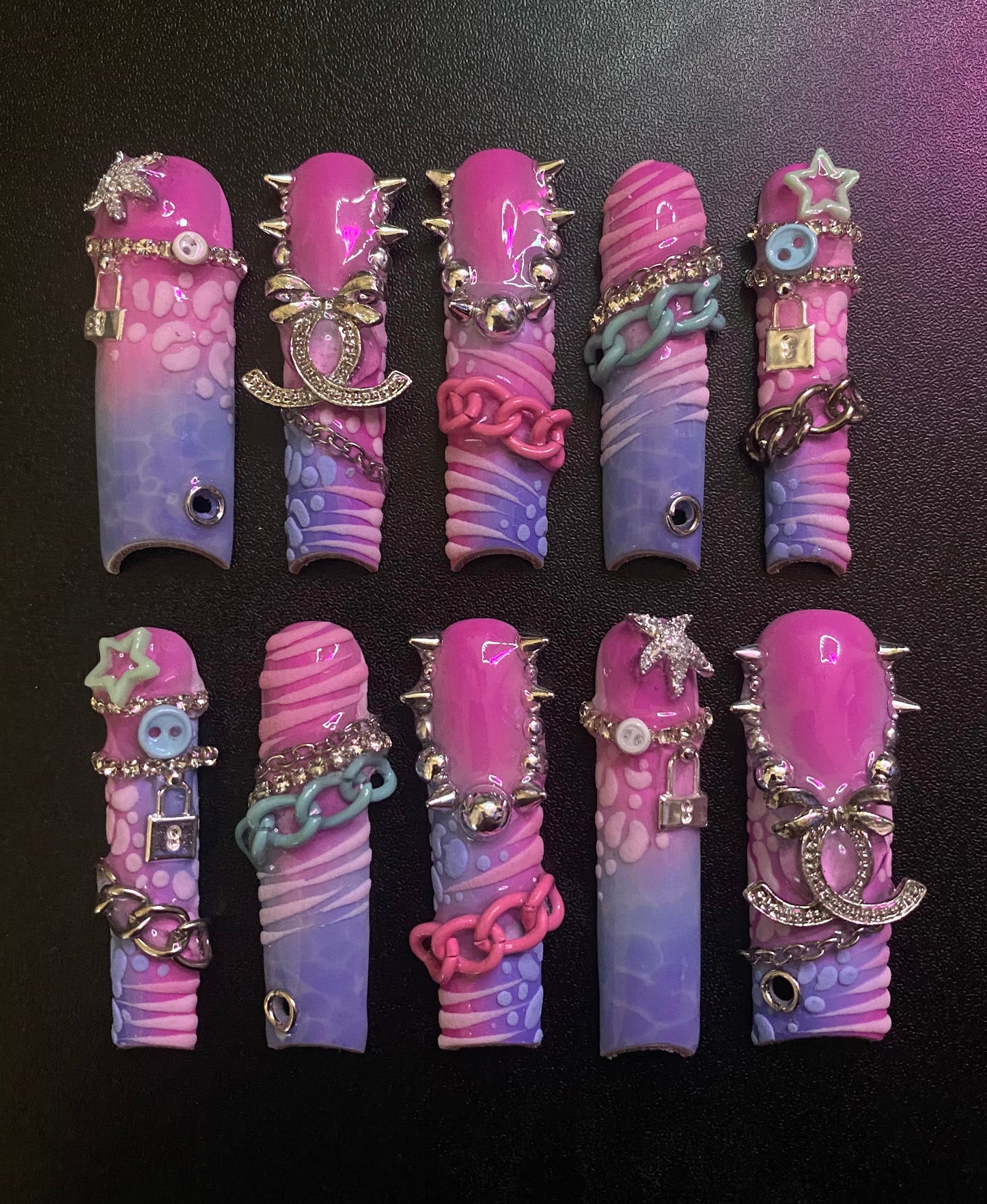 Aqua | Press on nails
