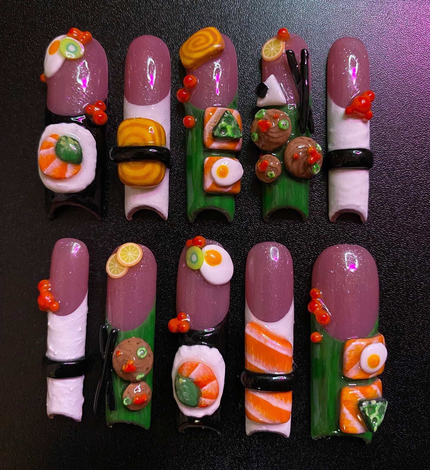 Sushi Slice | Press on nails