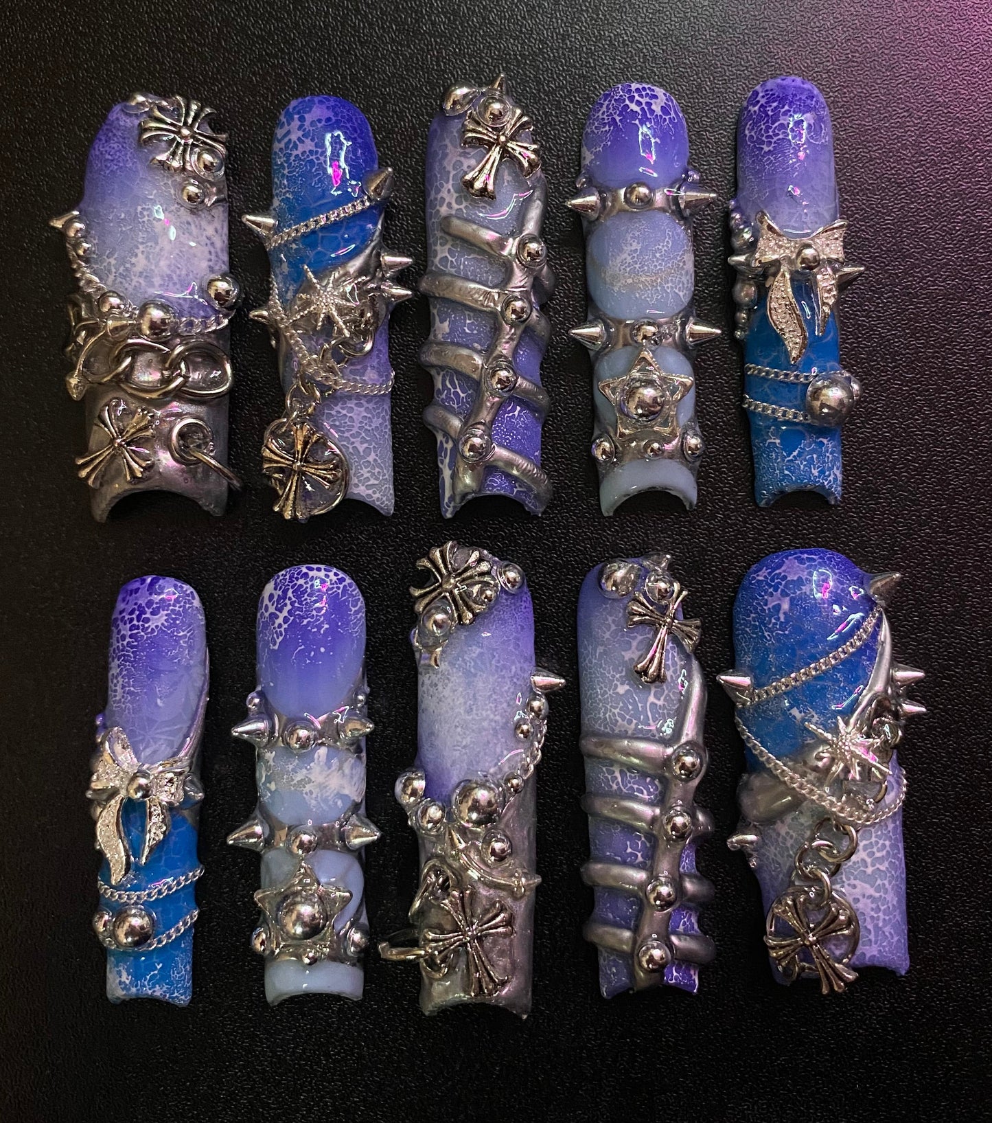Deep Blue | Press on nails