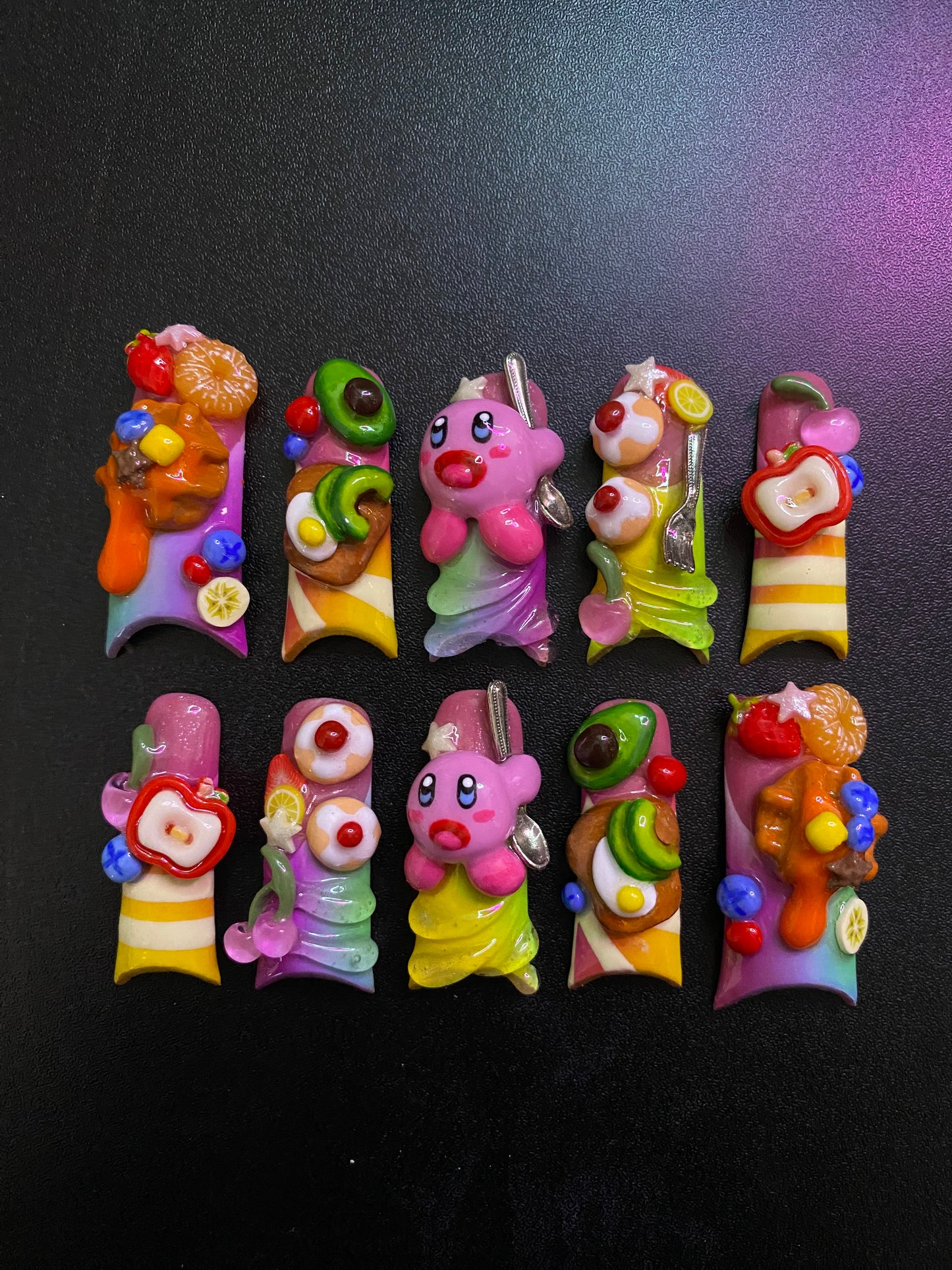 Kirby Dessert | Press on nails