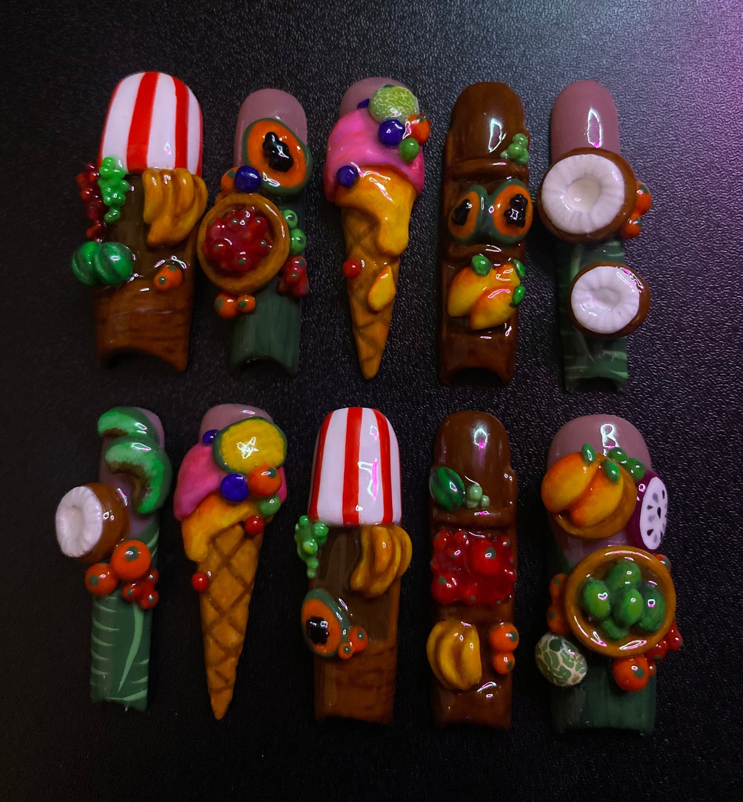 Fruit Snack | Press on nails