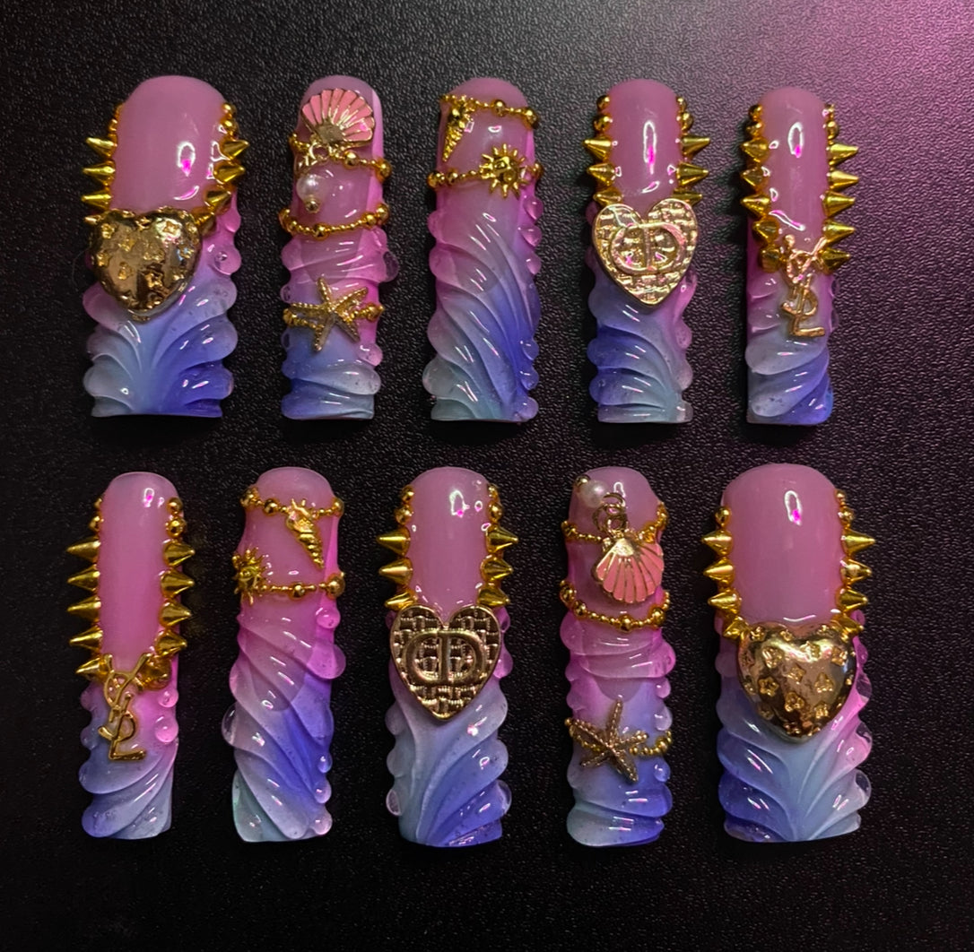 Siren Treasure | Press on nails
