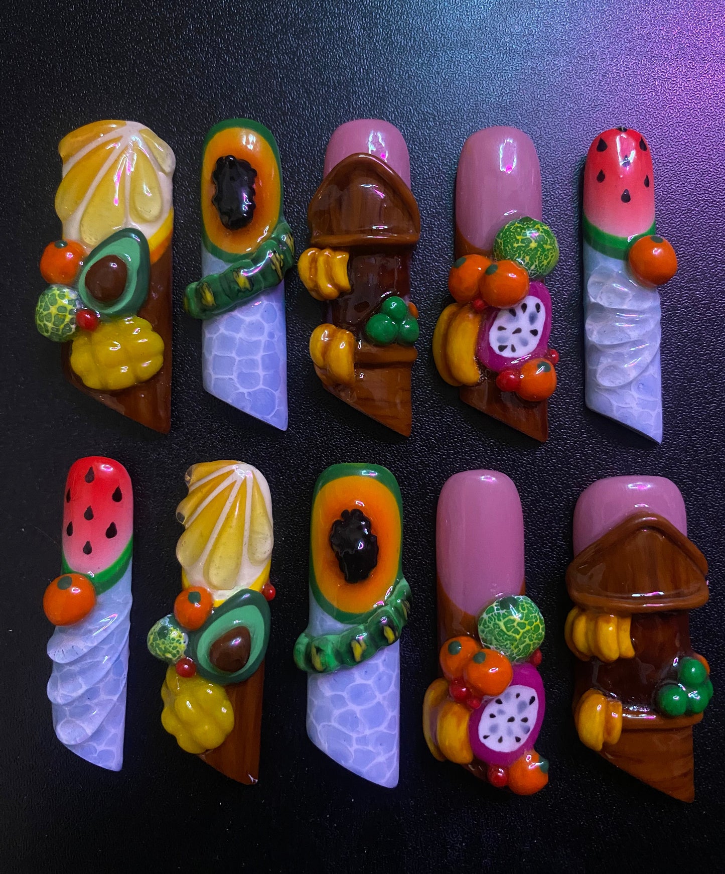Fruit Stall | Press on nails