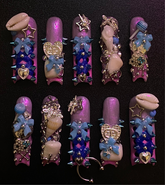 Drowned Heart | Press on nails