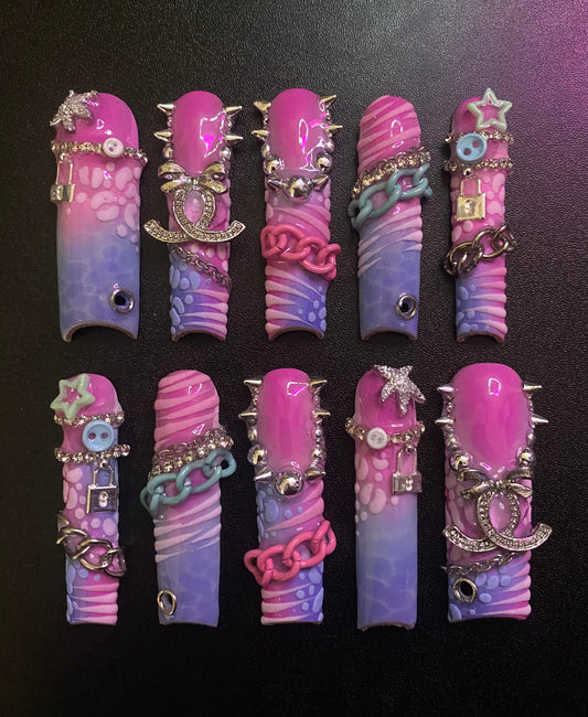 Aqua | Press on nails