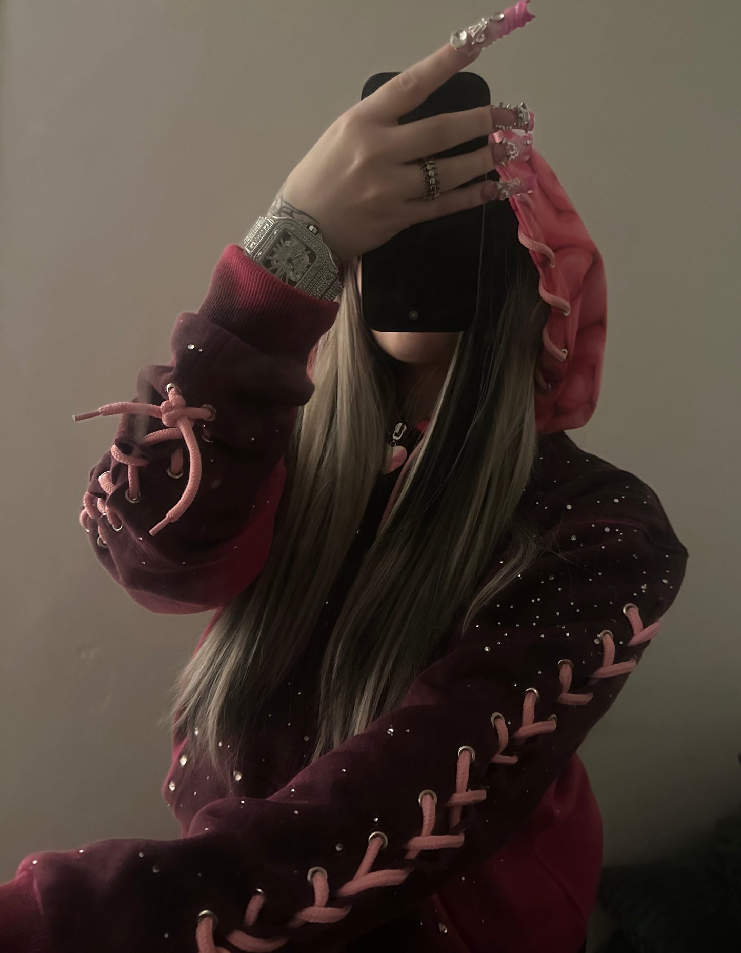 WarpedPink Hoodie