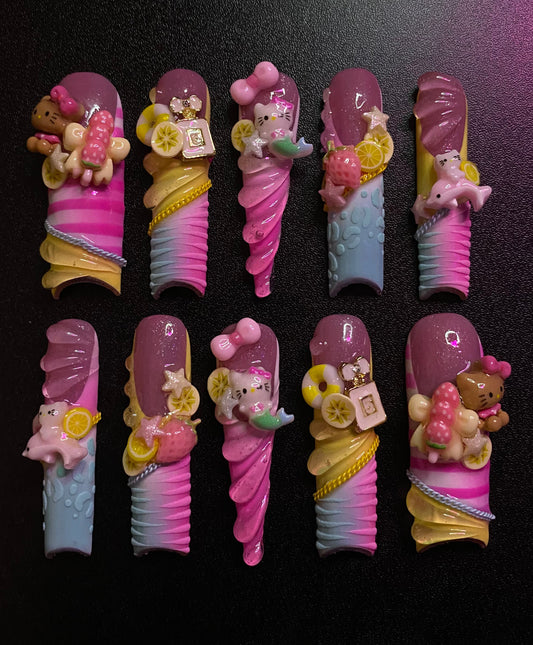 Kitty Getaway | Press on nails