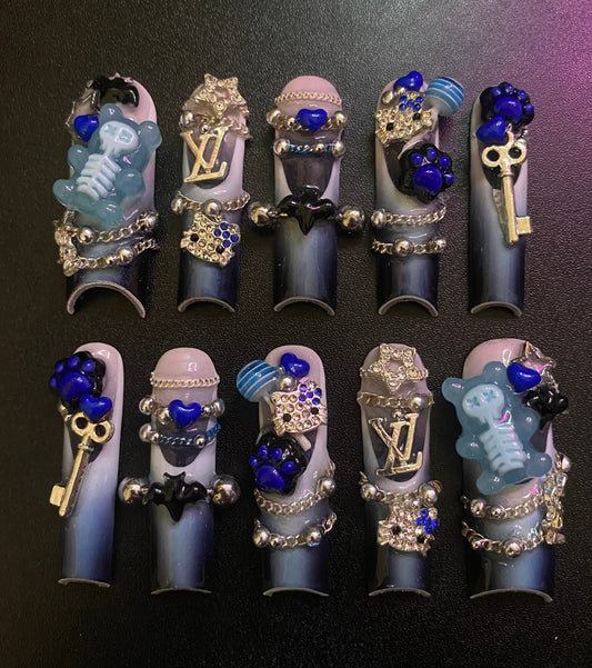 Deep Blue | Press on nails