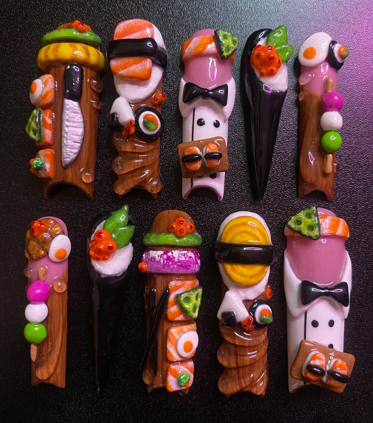 Sushi Stall | Press on nails