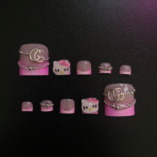 Gucci Kitty | Press on Toes