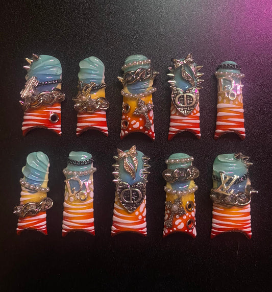 Ice Tiger | Press on nails