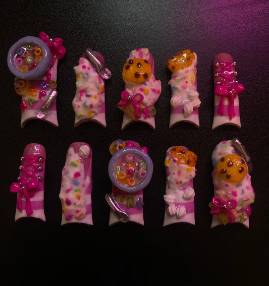 Party Food | Press on nails