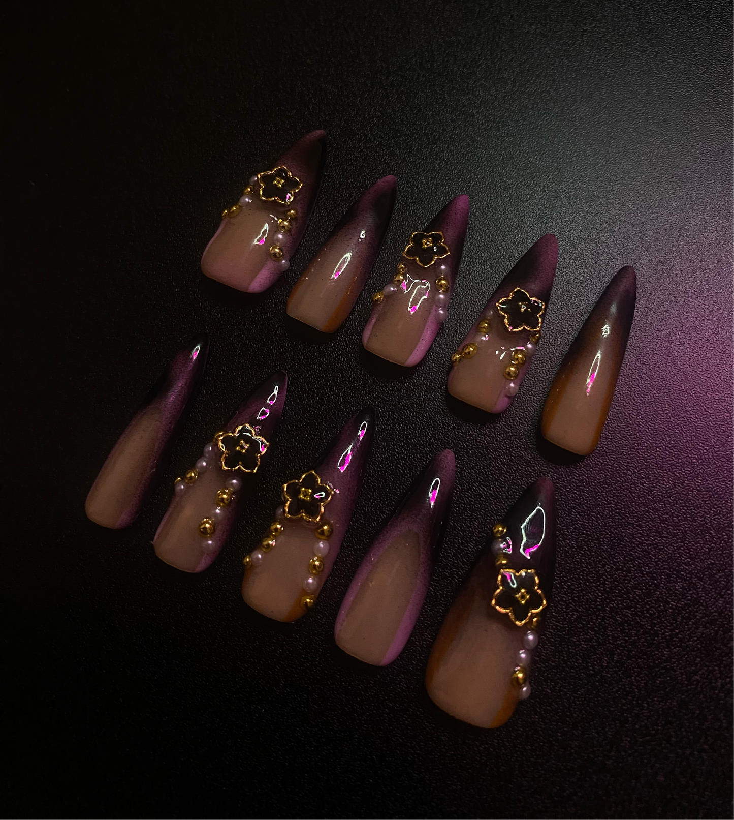 Dark Mauve | Press on nails