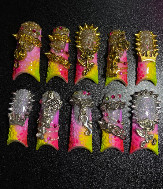 Rainbow Drop | Press on nails