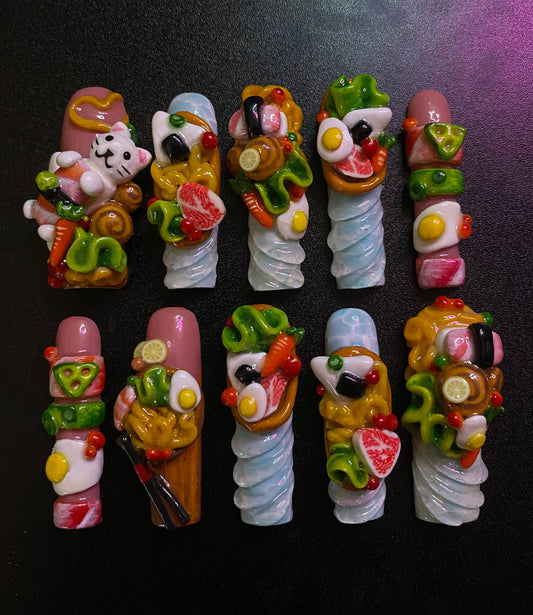 Sushi Boat | Press on nails