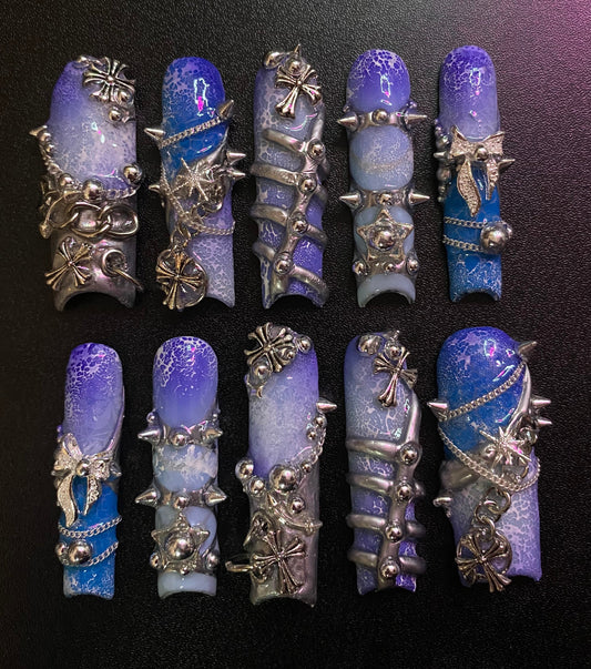 Deep Blue | Press on nails