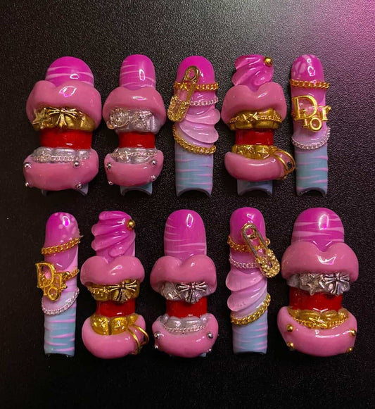 BubbleGum | Press on nails