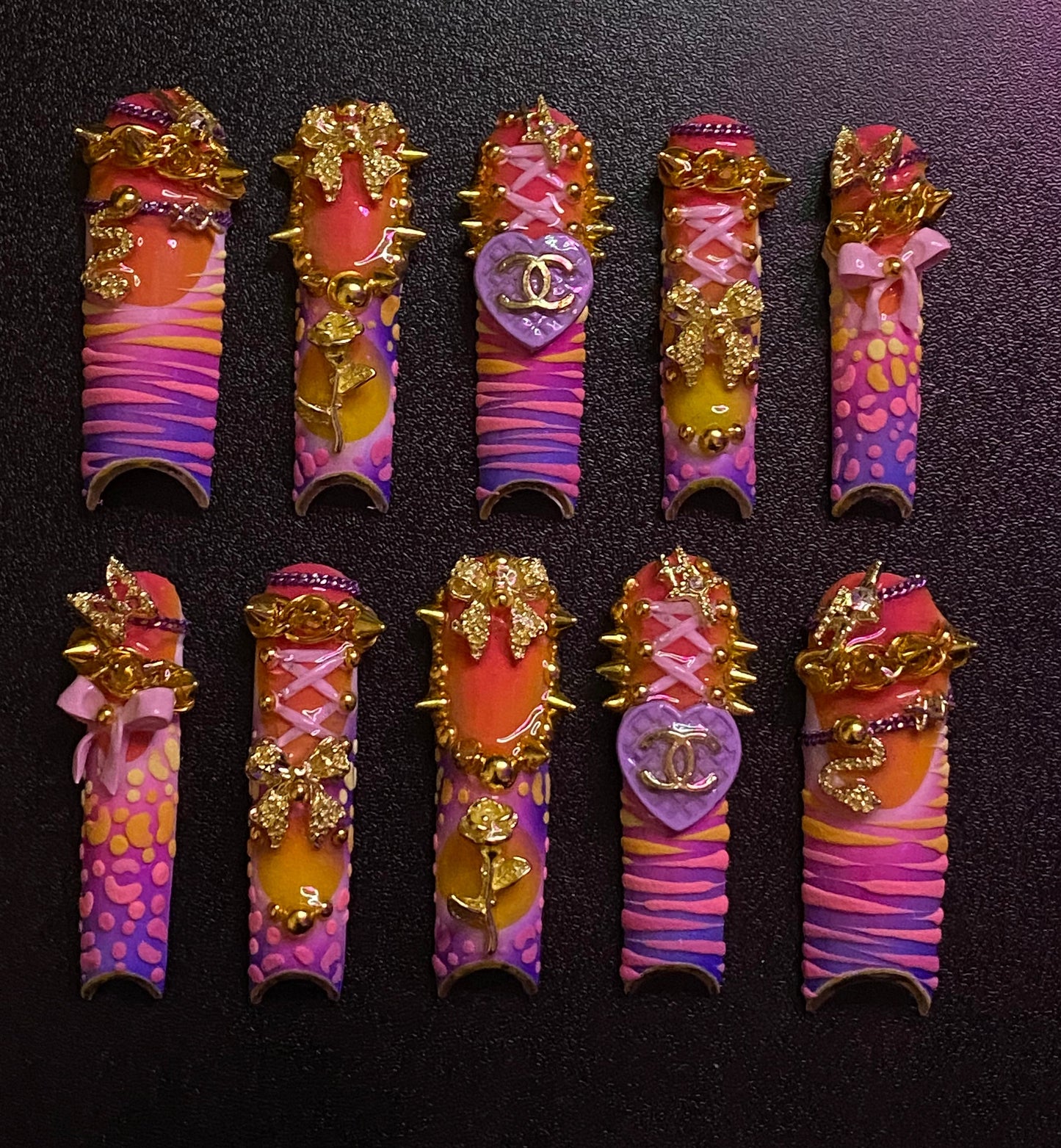 Passion Fruit | Press on nails