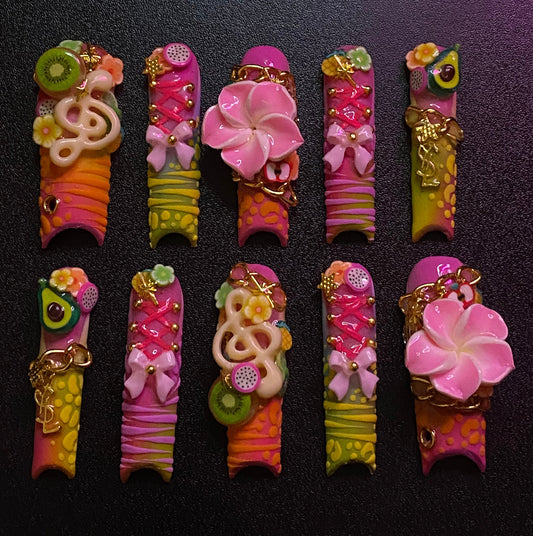 Jungle Juice | Press on nails
