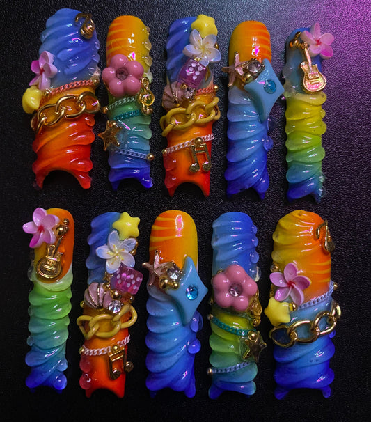 Heat Wave | Press on nails