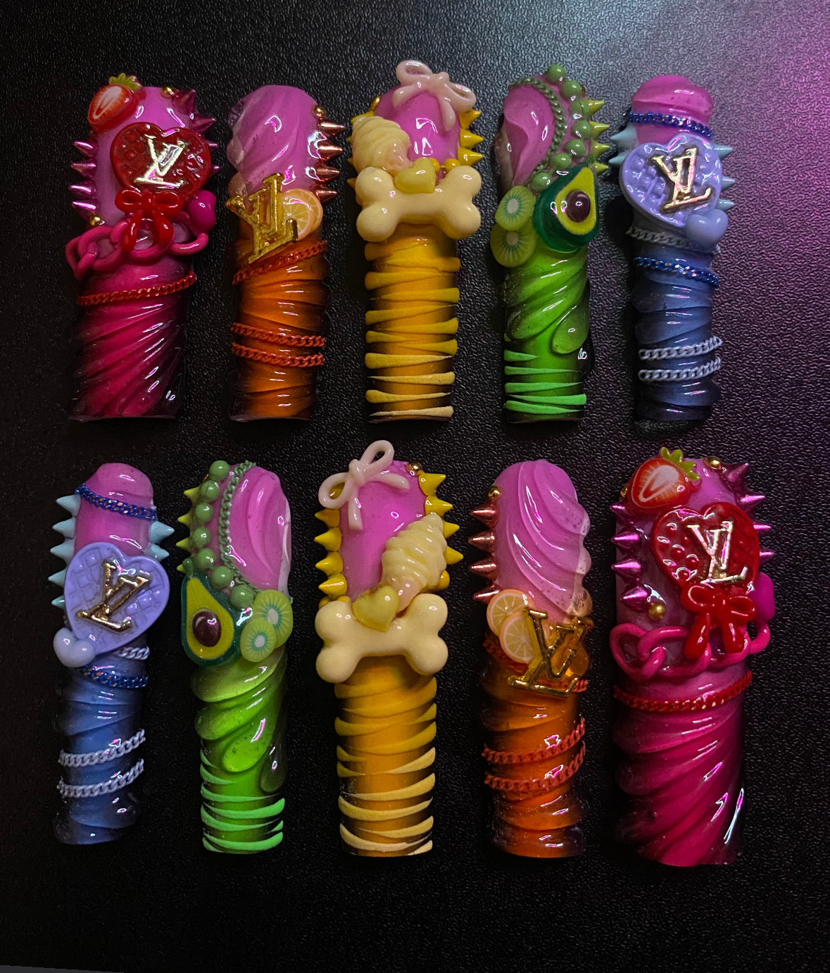 Rainbow Candy | Press on nails