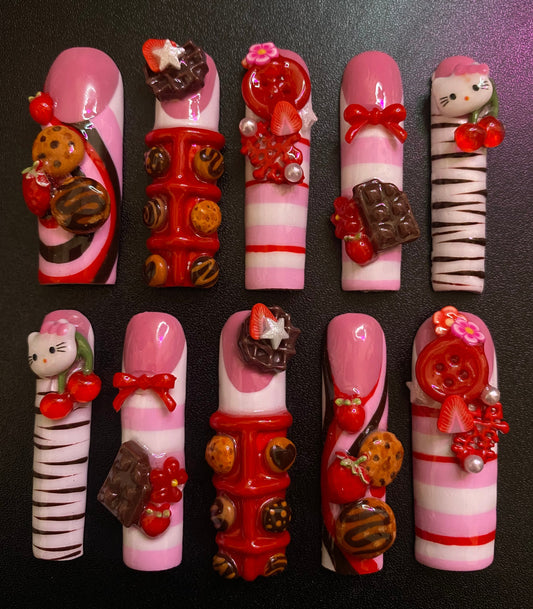 Choco Box | Press on nails