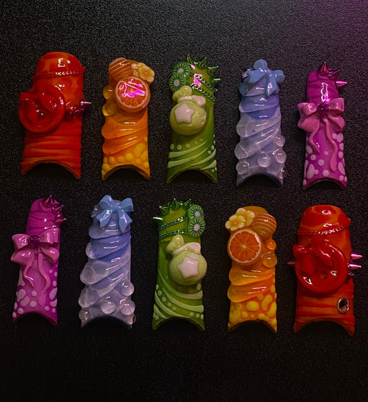 Rainbow Drop | Press on nails