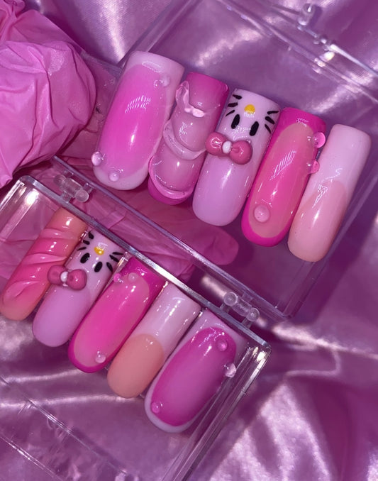 Hello Kitty Y2k | Press on gel nails