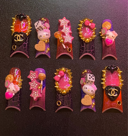 Midnight Mix | Press on nails