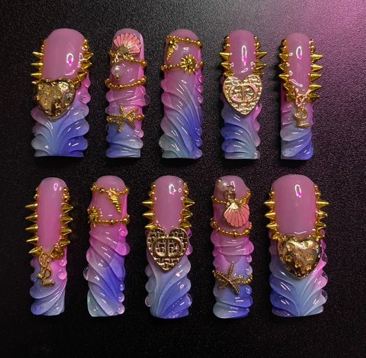 Siren Treasure | Press on nails