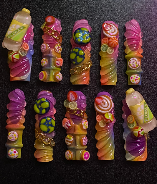 Space Cake | Press on nails