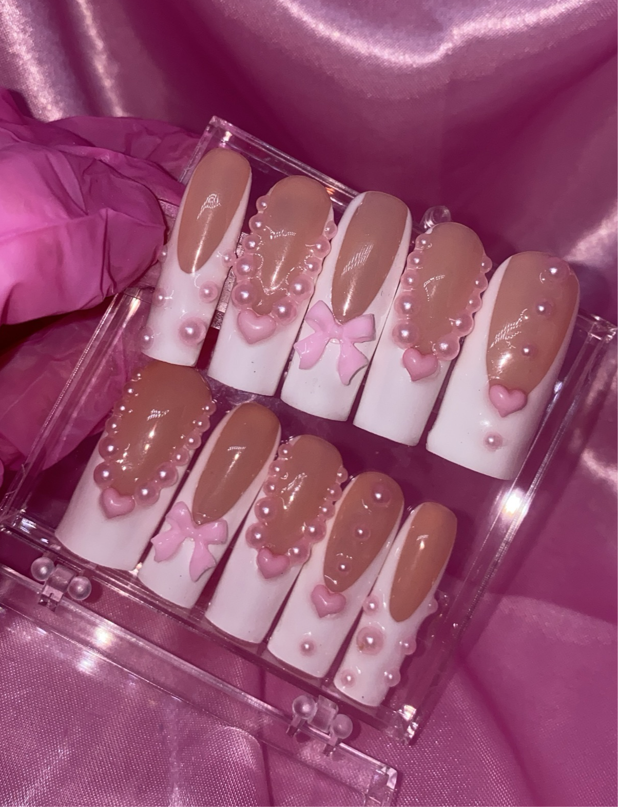 Frosted Sugar | Press on gel nails