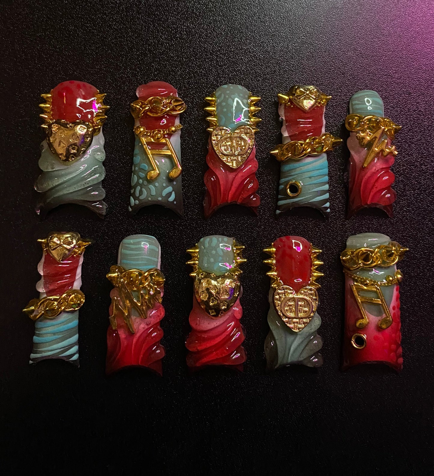 Fire & Ice | Press on nails